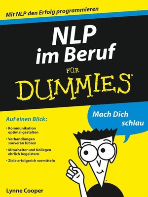 cover image of NLP im Beruf für Dummies